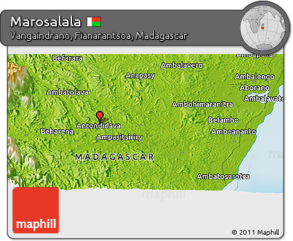 Physical Panoramic Map of Marosalala