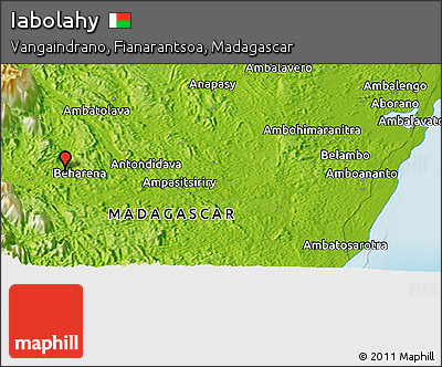 Physical Panoramic Map of Iabolahy
