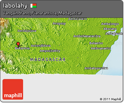Physical Panoramic Map of Iabolahy