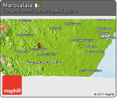 Physical Panoramic Map of Marosalala