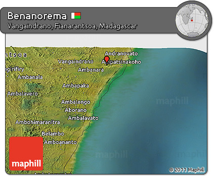 Satellite Panoramic Map of Benanorema