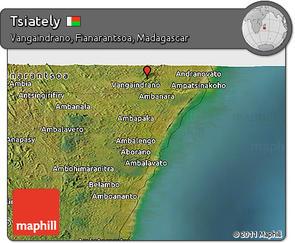 Satellite Panoramic Map of Tsiately