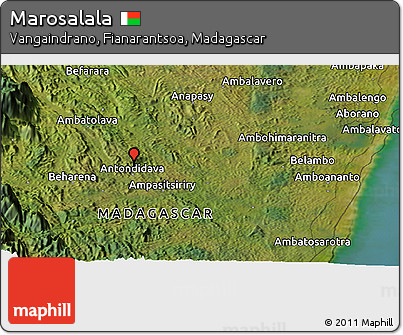 Satellite Panoramic Map of Marosalala