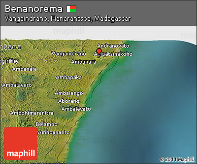 Satellite Panoramic Map of Benanorema