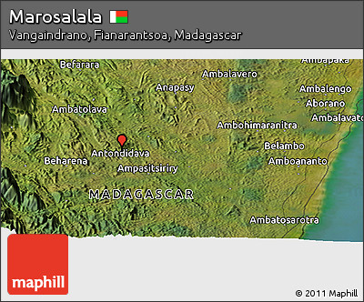 Satellite Panoramic Map of Marosalala