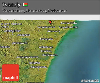 Satellite Panoramic Map of Tsiately