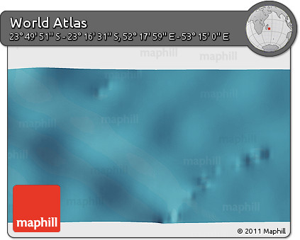 Satellite 3D Map of the Area around 23° 33' 11" S, 52° 46' 29" E