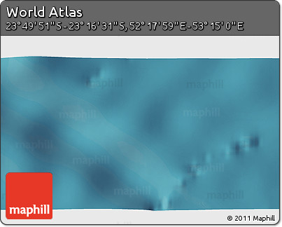 Satellite 3D Map of the Area around 23° 33' 11" S, 52° 46' 29" E