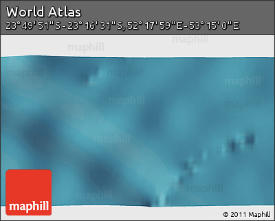 Satellite 3D Map of the Area around 23° 33' 11" S, 52° 46' 29" E