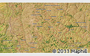 Satellite 3D Map of the area around 23° 33' 11" S, 55° 10' 29" W