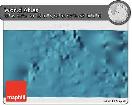 Satellite 3D Map of the Area around 23° 33' 11" S, 57° 1' 29" E