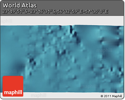 Satellite 3D Map of the Area around 23° 33' 11" S, 57° 1' 29" E