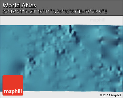 Satellite 3D Map of the Area around 23° 33' 11" S, 57° 1' 29" E