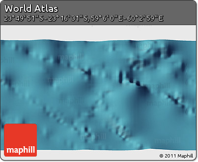 Satellite 3D Map of the Area around 23° 33' 11" S, 59° 34' 30" E
