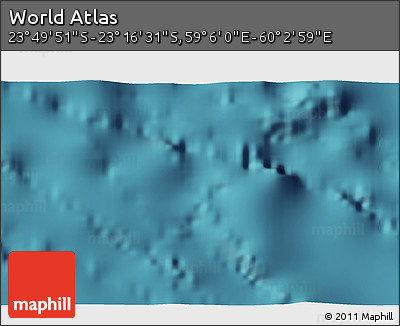 Satellite 3D Map of the Area around 23° 33' 11" S, 59° 34' 30" E