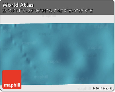 Satellite 3D Map of the Area around 23° 33' 11" S, 5° 10' 30" E