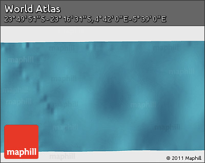 Satellite 3D Map of the Area around 23° 33' 11" S, 5° 10' 30" E