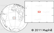 Blank Location Map of the area around 23° 33' 11" S, 5° 1' 30" W