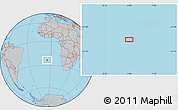 Gray Location Map of the area around 23° 33' 11" S, 5° 1' 30" W