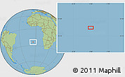 Savanna Style Location Map of the area around 23° 33' 11" S, 5° 1' 30" W