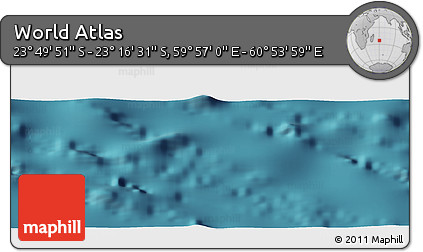 Satellite Panoramic Map of the Area around 23° 33' 11" S, 60° 25' 29" E