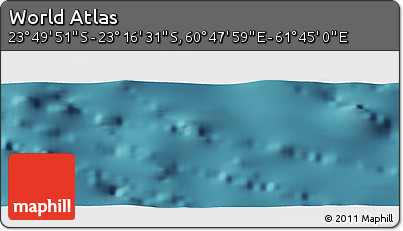 Satellite Panoramic Map of the Area around 23° 33' 11" S, 61° 16' 29" E