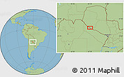 Savanna Style Location Map of Curupayty