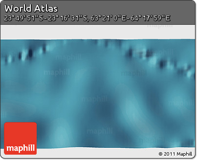 Satellite 3D Map of the Area around 23° 33' 11" S, 63° 49' 30" E