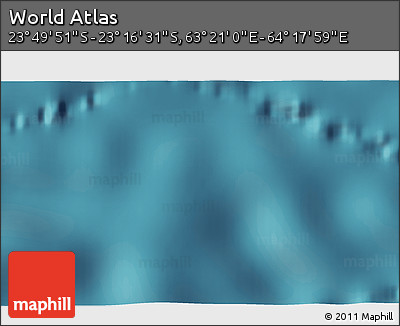 Satellite 3D Map of the Area around 23° 33' 11" S, 63° 49' 30" E