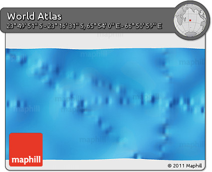 Physical 3D Map of the Area around 23° 33' 11" S, 66° 22' 30" E