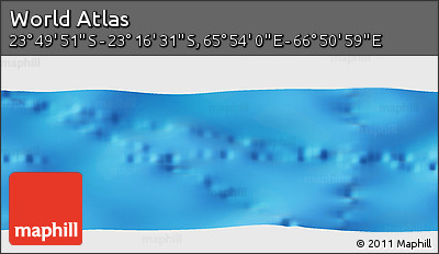 Physical Panoramic Map of the Area around 23° 33' 11" S, 66° 22' 30" E
