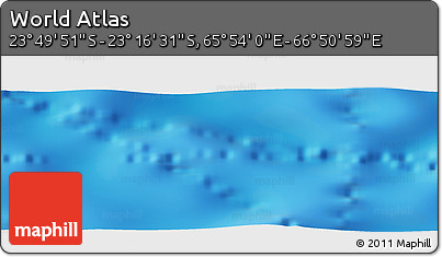 Physical Panoramic Map of the Area around 23° 33' 11" S, 66° 22' 30" E
