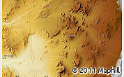 Physical Map of the area around 23° 33' 11" S, 69° 37' 30" W