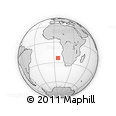 Outline Map of the Area around 23° 33' 11" S, 6° 1' 30" E, rectangular outline