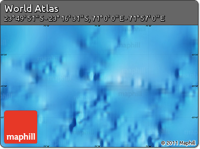 Physical Map of the Area around 23° 33' 11" S, 71° 28' 29" E
