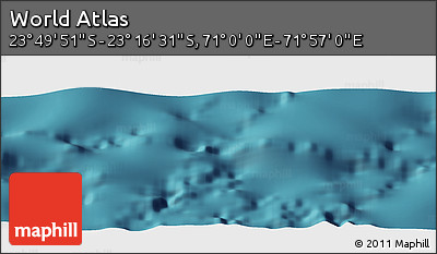 Satellite Panoramic Map of the Area around 23° 33' 11" S, 71° 28' 29" E