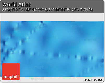 Physical 3D Map of the Area around 23° 33' 11" S, 72° 19' 29" E
