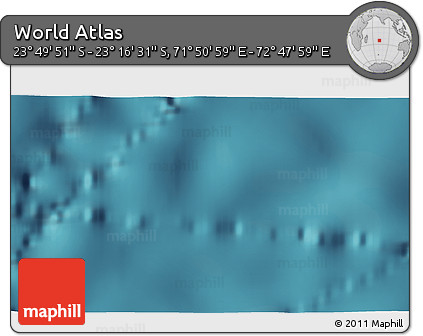 Satellite 3D Map of the Area around 23° 33' 11" S, 72° 19' 29" E