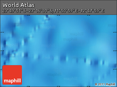 Physical Map of the Area around 23° 33' 11" S, 72° 19' 29" E