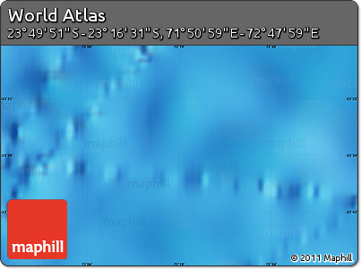 Physical Map of the Area around 23° 33' 11" S, 72° 19' 29" E
