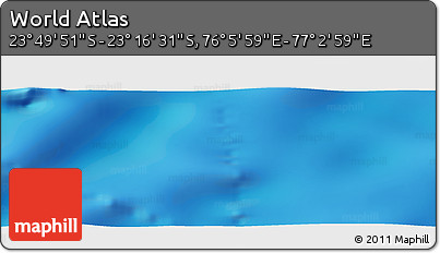 Physical Panoramic Map of the Area around 23° 33' 11" S, 76° 34' 29" E
