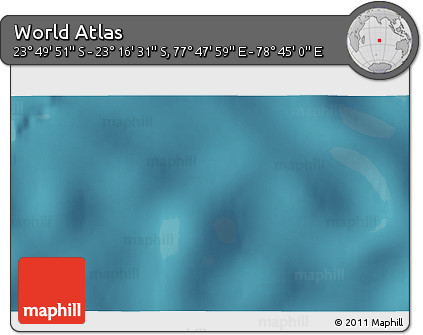 Satellite 3D Map of the Area around 23° 33' 11" S, 78° 16' 30" E