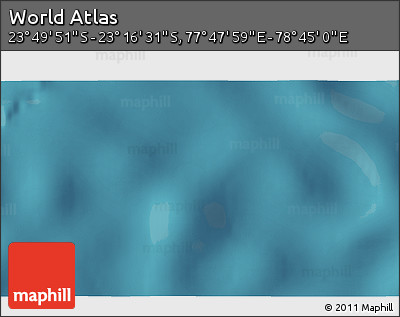 Satellite 3D Map of the Area around 23° 33' 11" S, 78° 16' 30" E
