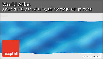 Physical Panoramic Map of the Area around 23° 33' 11" S, 80° 49' 29" E