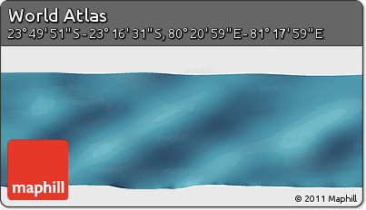Satellite Panoramic Map of the Area around 23° 33' 11" S, 80° 49' 29" E