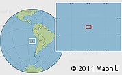 Savanna Style Location Map of the area around 23° 33' 11" S, 80° 40' 30" W