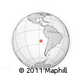 Outline Map of the Area around 23° 33' 11" S, 85° 46' 30" W, rectangular outline