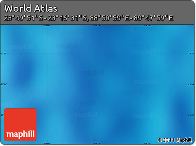 Physical Map of the Area around 23° 33' 11" S, 89° 19' 29" E