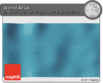Satellite 3D Map of the Area around 23° 33' 11" S, 91° 52' 30" E