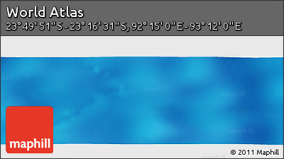 Physical Panoramic Map of the Area around 23° 33' 11" S, 92° 43' 29" E